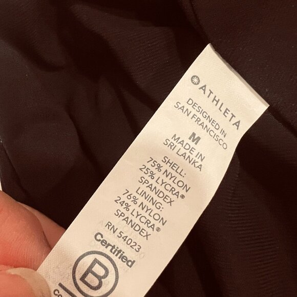 Athleta High Waist Full Swim Bottom Size Medium Black NWOT- washed once - Picture 4 of 5